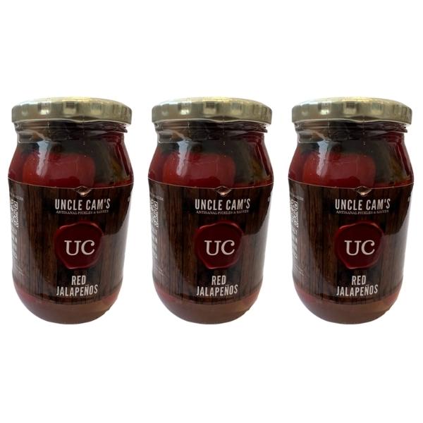 Uncle Cam’s – Red Jalapenos 410g – Pack of 3