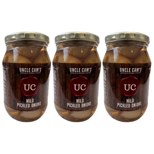 Uncle Cam’s – Pickled Onions 410g – Mild – Pack of 3