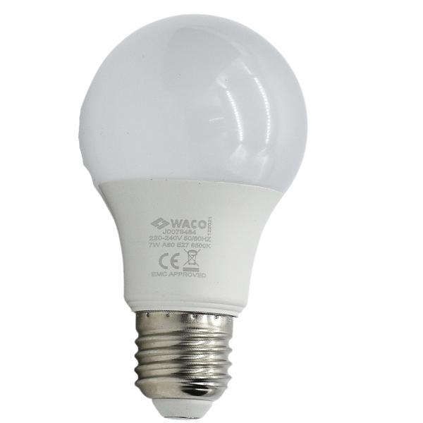 Waco – LED Sphere Bulb / Lamp A60 E27 6500K Cool Day Light – 7W