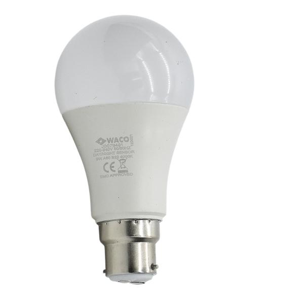 Waco – LED Sphere Bulb / Lamp A60 B22 4000K Cool White – 9W