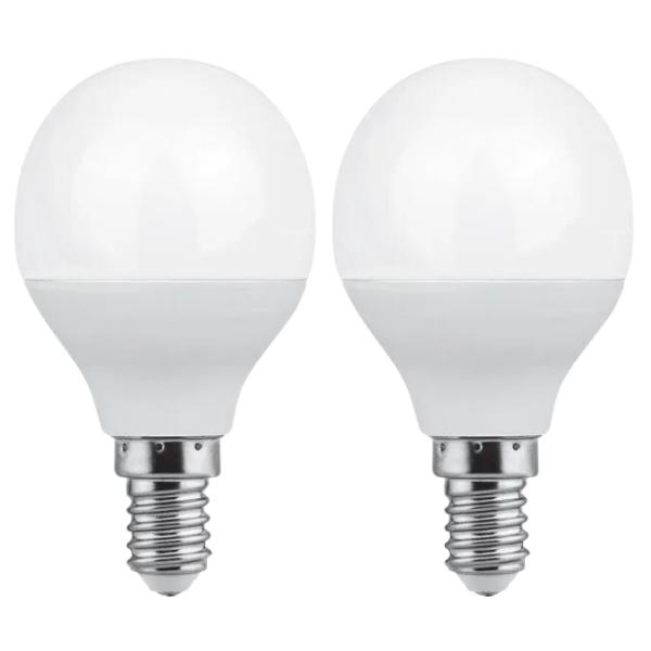 Waco – LED Lamp Golf Ball / G45 E14 3500K – Warm White – 5W Pack of 2