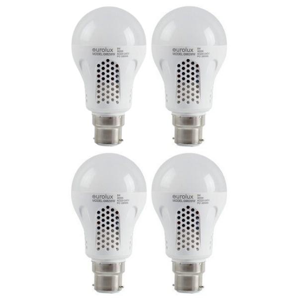 Eurolux – LED Emergency Lamp / G982WW – B22 3000K 5W Warm White Pack of4