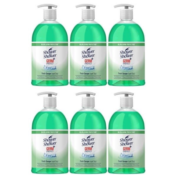 Shower To Shower – Hygiene Liquid Hand Soap 475ml Fresh Escape Pack of 6
