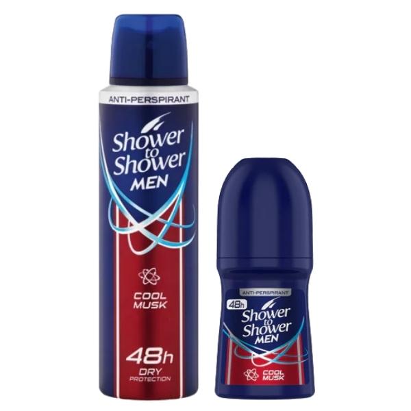 Shower To Shower – Deodorant & Anti-Perspirant -Combo For Men Cool Musk