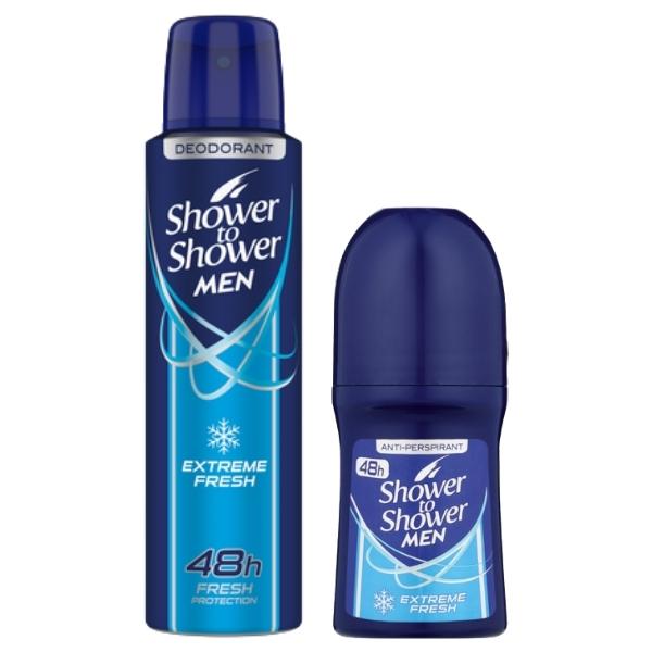 Shower To Shower – Deodorant & Anti-Perspirant -Combo For Men Extreme Fresh