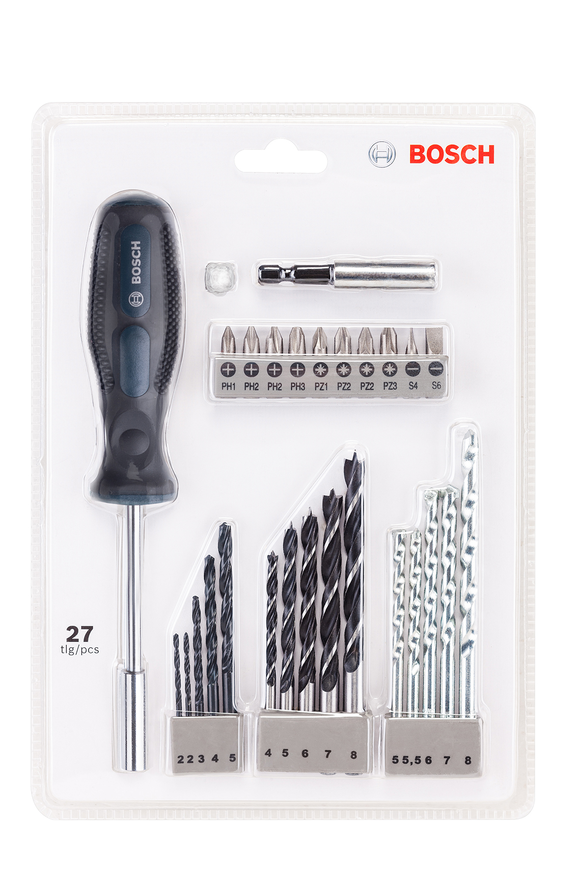 Bosch 27 Piece Blue Drill and Screwdriver Bit Set