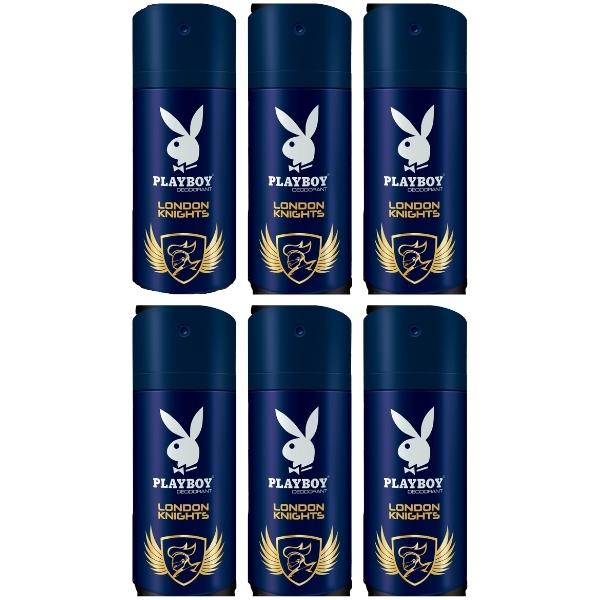 PlayBoy – Men Deodorant 150ml – London Knights – Pack of 6