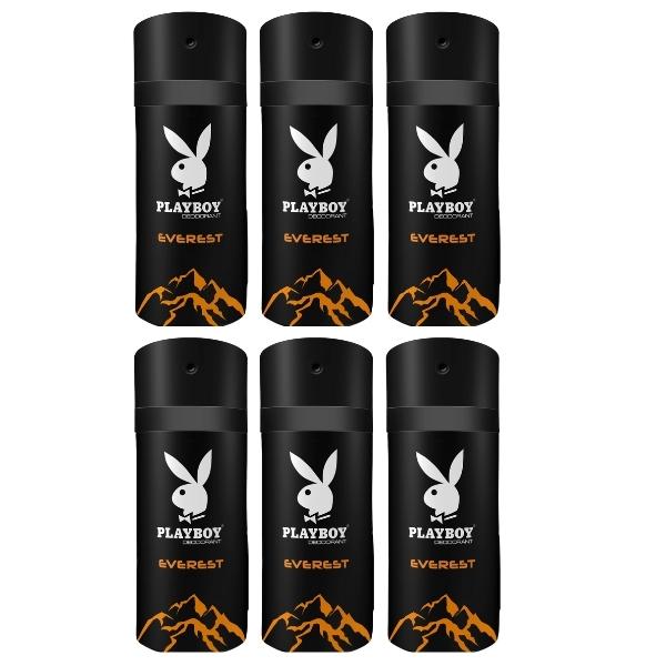 PlayBoy – Men Deodorant 150ml – Everest – Pack of 6