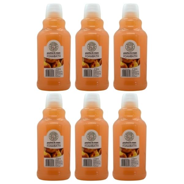 Nature Collection – Peaches and Cream Foam Bath (2L) Pack of 6