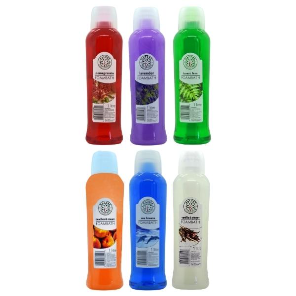 Nature Collection – Foam Baths Value Pack of 6 – Assorted Flavours (1L)