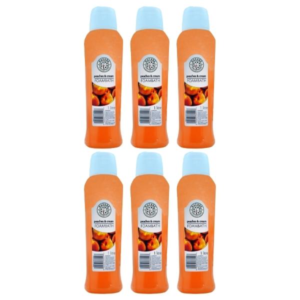 Nature Collection – Peaches and Cream Foam Bath (1L) Pack of 6