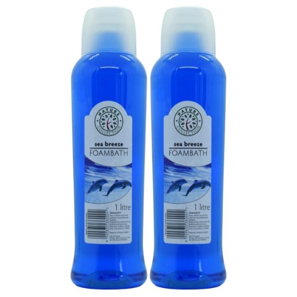 Nature Collection – Sea Breeze Scented Foam Bath (1L) Pack of 2