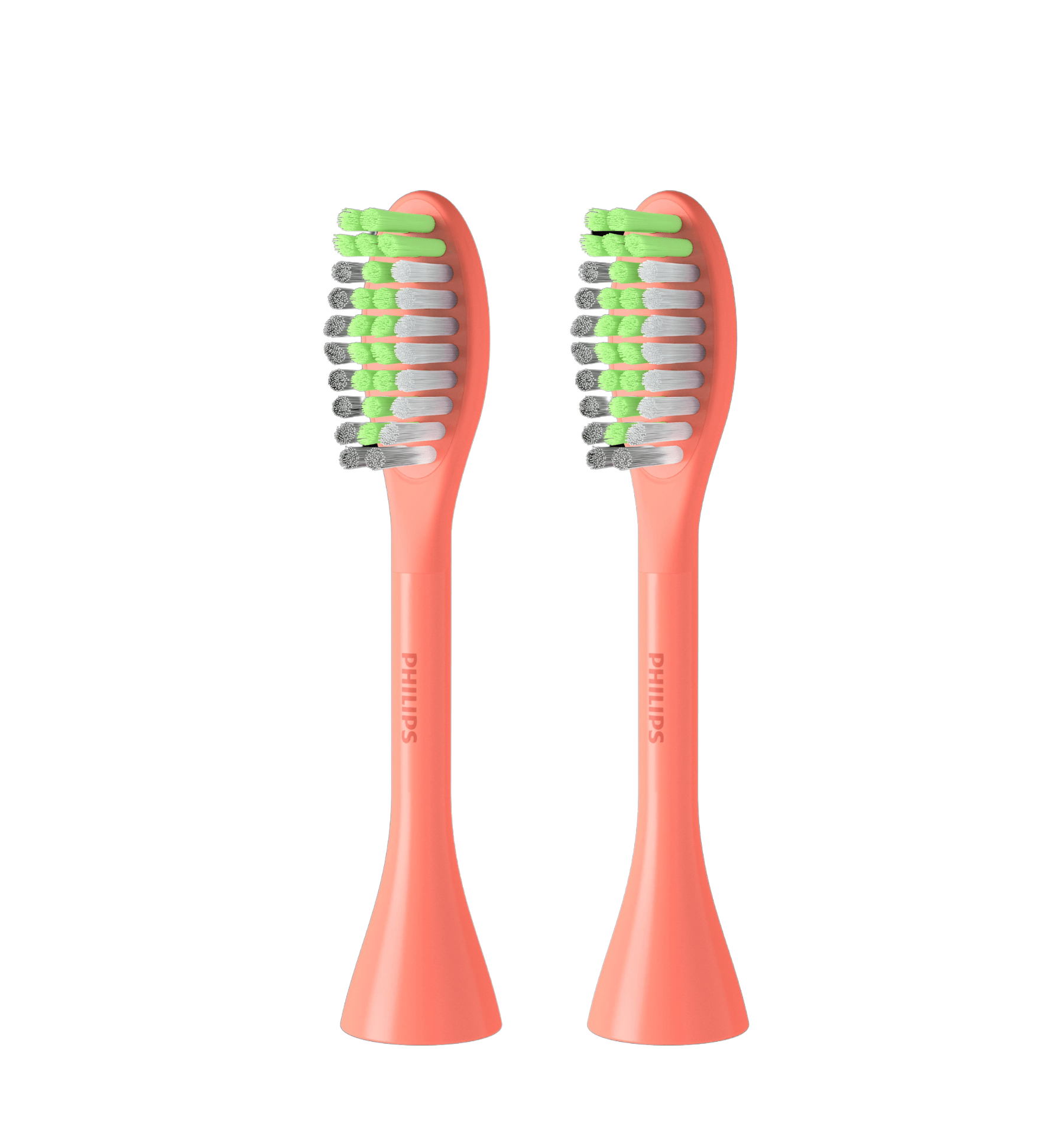 Philips One Replacement Brush Heads Standard – Coral – Pack of 2