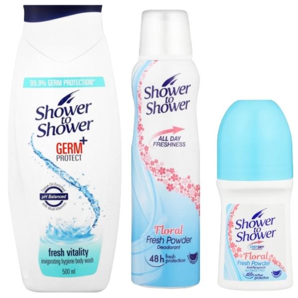 Shower to Shower – Hygiene Combo Pack for Women – Fresh Vitality