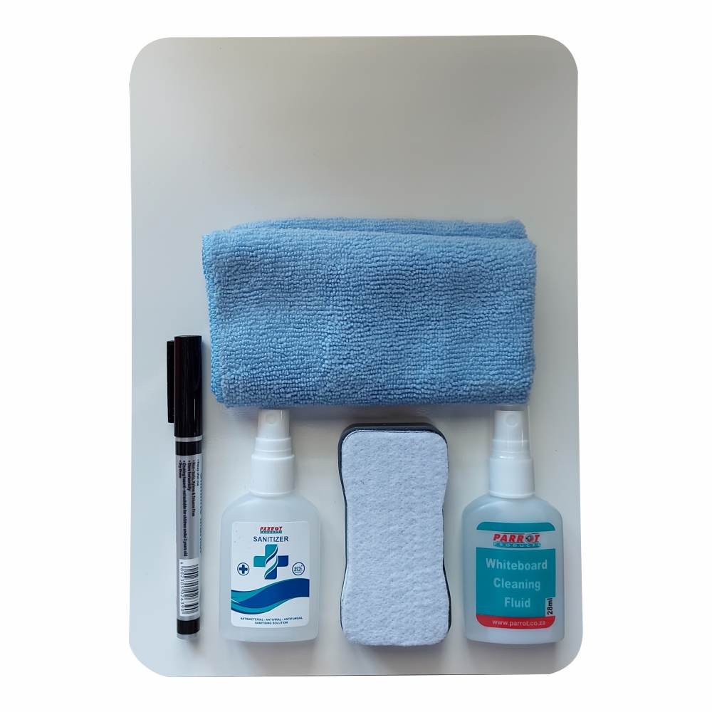 Parrot Products Writing Slate Markerboard Starter Pack 297*210mm