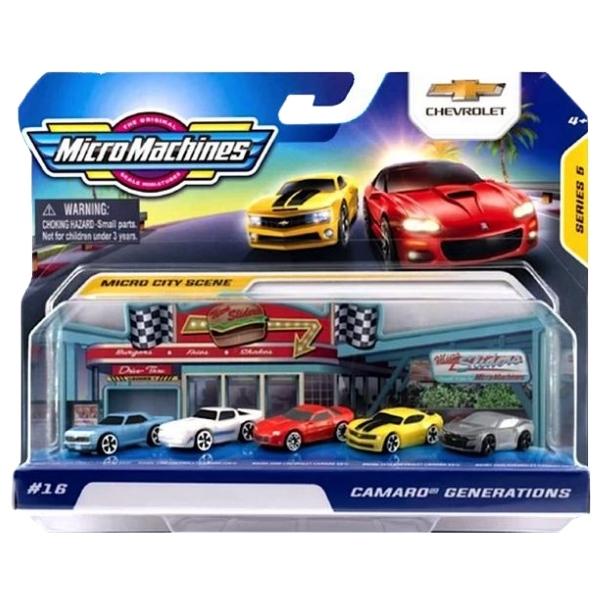 MicroMachines – Camaro Generations Chevrolet/Miniature Toy Cars Pack of 5