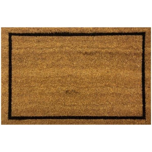 Multi-Flor – Coir Doormat (40cm x 60cm) – Black Edging / Black Frame