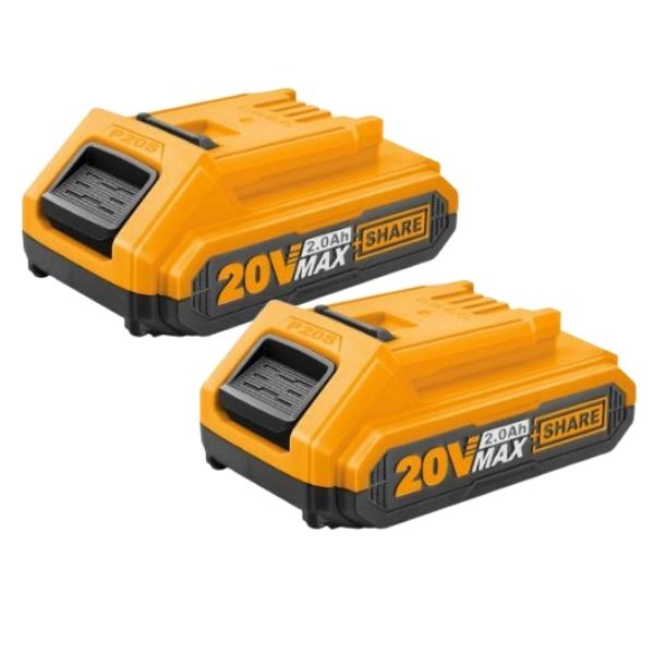 INGCO – Lithium-Ion Battery Pack 2.0Ah – P20S (Pack of 2)