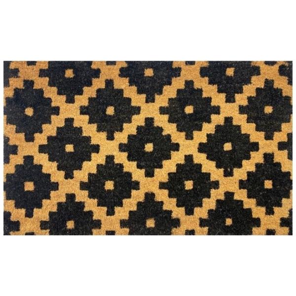 Multi-Flor – Coir Doormat (45cm x 75cm) – Black Pattern