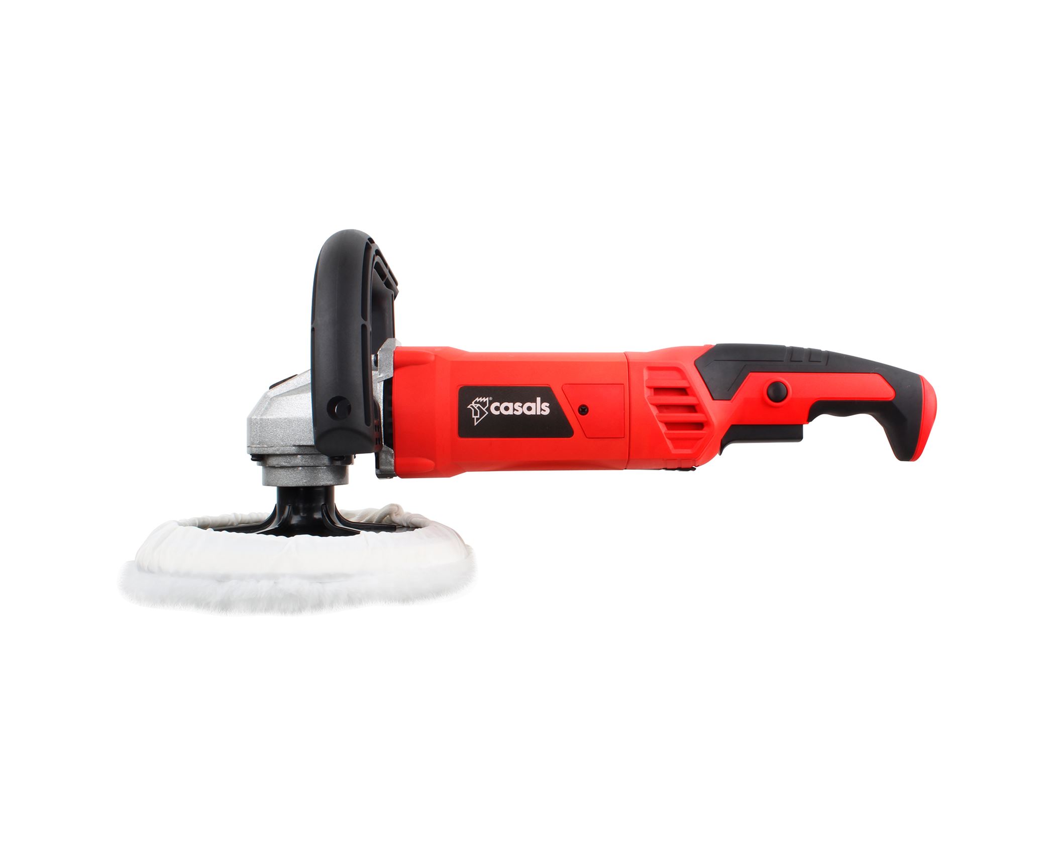 Sander-Polisher W/ Auxiliary Handle By Casals – Red 180mm 1200W