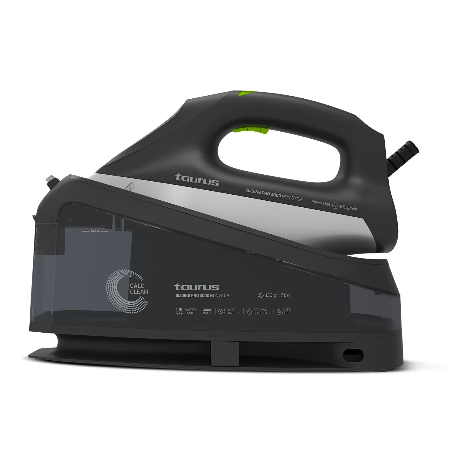 Taurus – “Sliding Pro 3000” Ceramic Iron Steam Station 1.5L 3000W