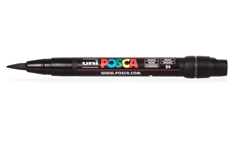 uni POSCA PCF-350 1-10mm Brush Tip Marker – Black