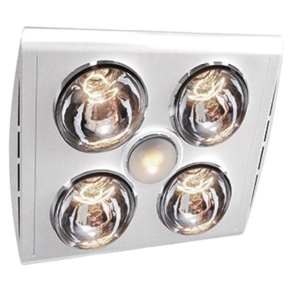 RADIANT – 5 Light Ceiling Light Heater & Extractor 430mm – White