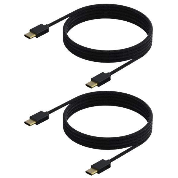 SPARKFOX – Braided USB Type-C Charge & Play Cable – Pack of 2 For PlayStation 5