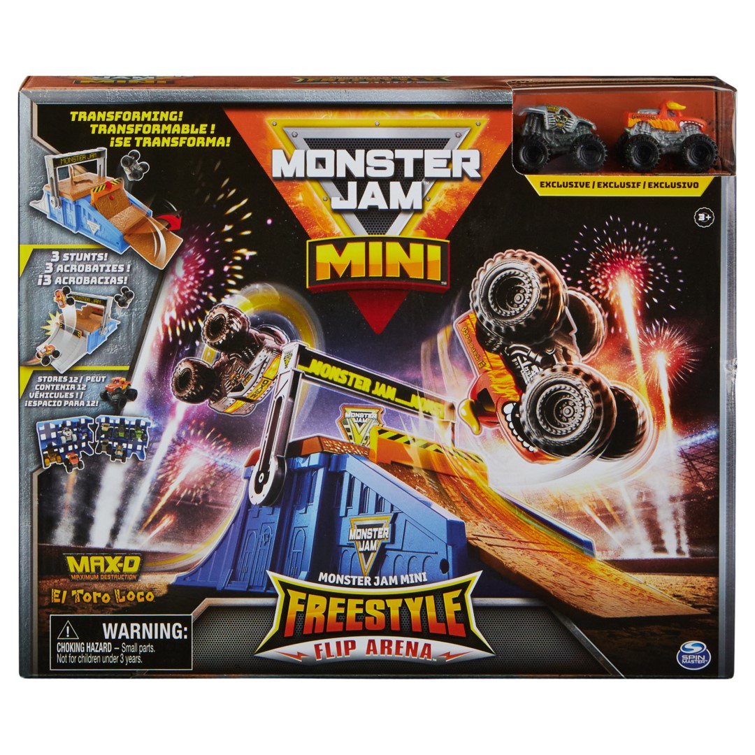 Monster Jam – Mini Flip & Go Playset
