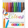 iWrite Colours Retractable Crayons – Assorted Pack of 12 – Twist to Retract iWrite Colours Retractable Crayons – Assorted Pack of 12 – Twist to Retract