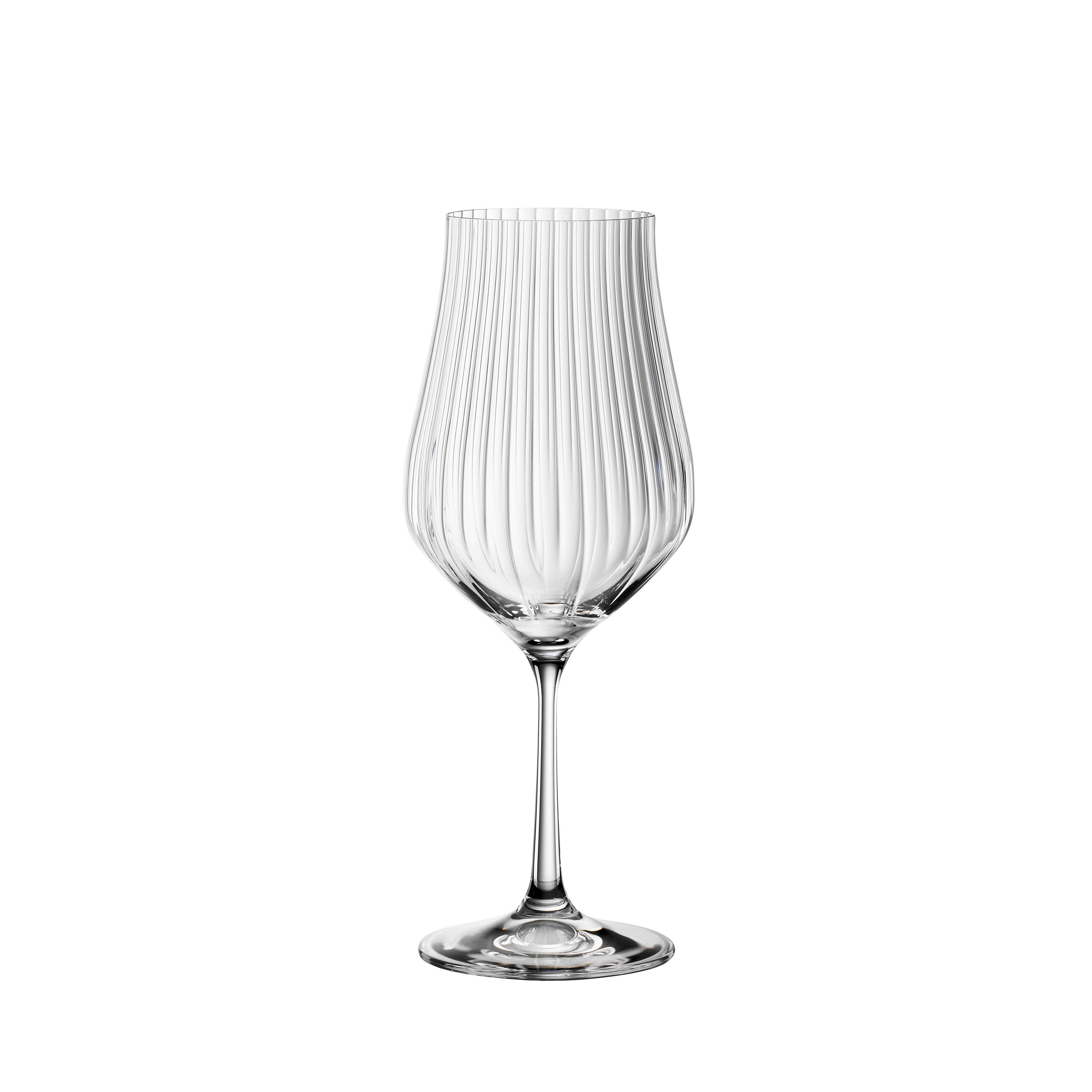 Crystalex Tulipa Optic Crystal White Wine Glasses 450ml – Set of 6