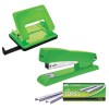 Treeline Metal Stapler & Punch Combo + Box of Staples – Green Treeline Metal Stapler & Punch Combo + Box of Staples – Green