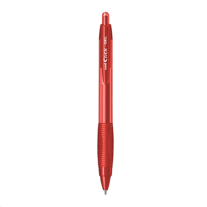 Uni Click-Gel Super Ink Roller Ball Pen – 0.7mm Ball – Red