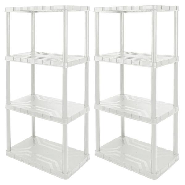 MTS – Plastic Shelf 4 Tier – Pack of 2