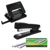 Treeline Metal Stapler & Punch Combo + Box of Staples – Black Treeline Metal Stapler & Punch Combo + Box of Staples – Black
