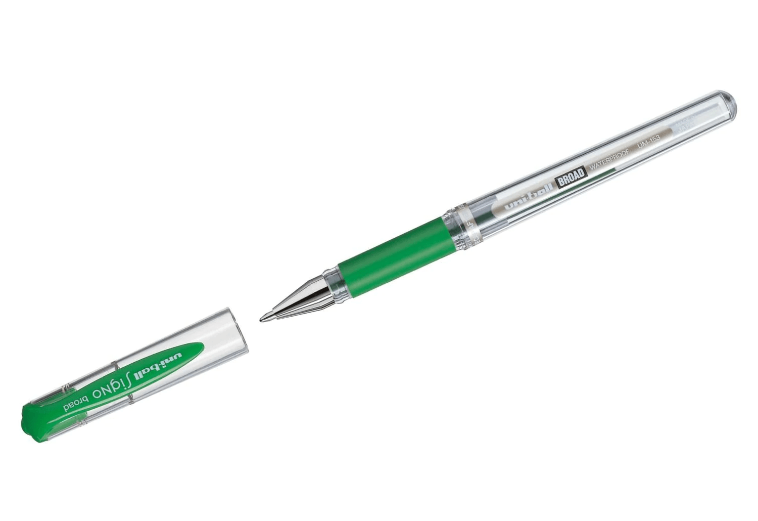 Uni-ball UM-153 Signo Gel Pen Ballpoint Rollerball Pen Broad – 1mm – Green
