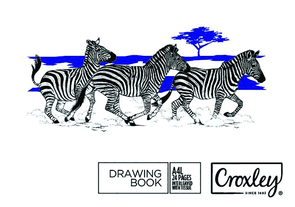 CROXLEY Drawing Book A4l 24 Page – Pack 20 (Interleaved with Tissue