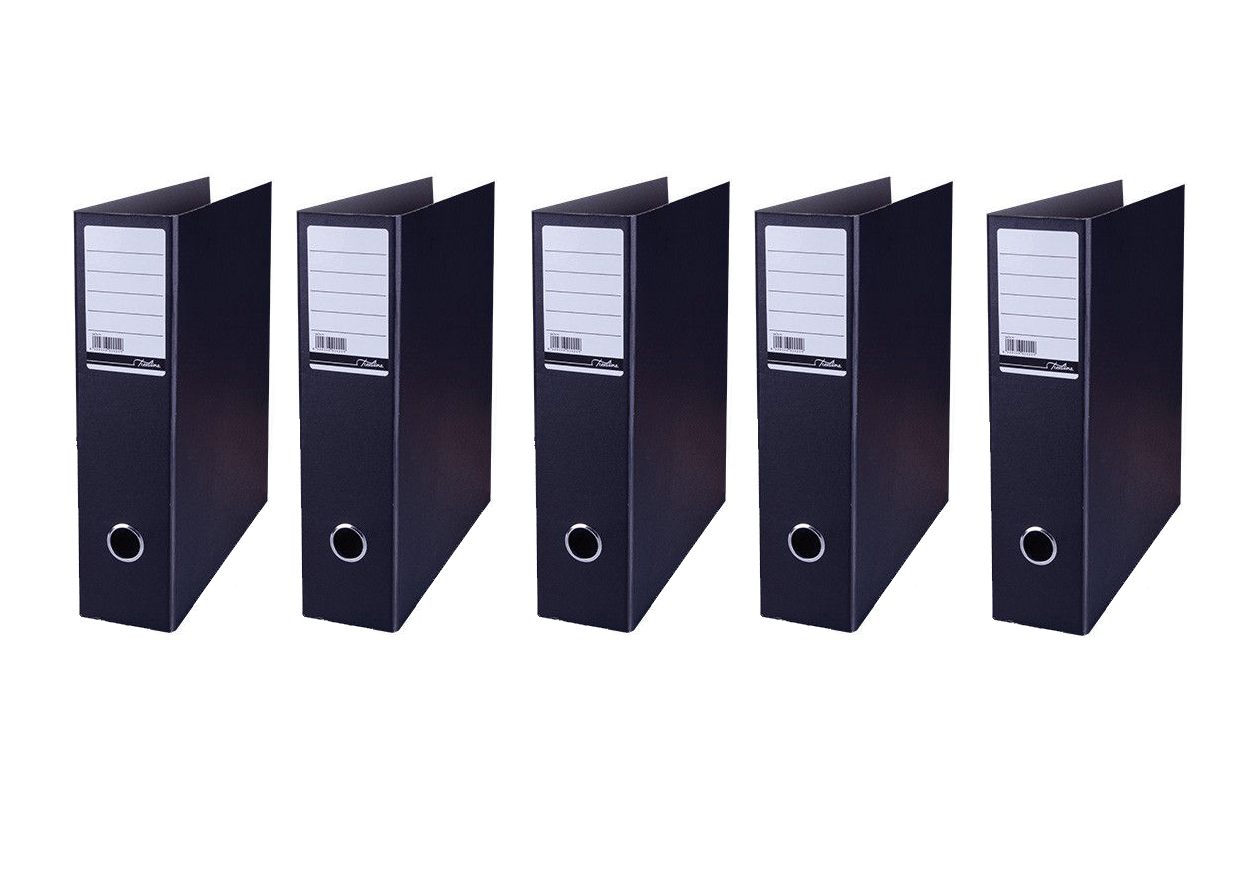 Treeline A4 Upright Trunkboard Lever Arch File & Compressor – Pack of 5