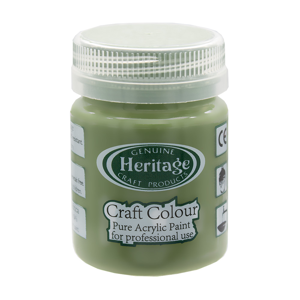 Heritage Pure Acrylic Paint – Craft Colour Range – 50ml – Bushveld Green