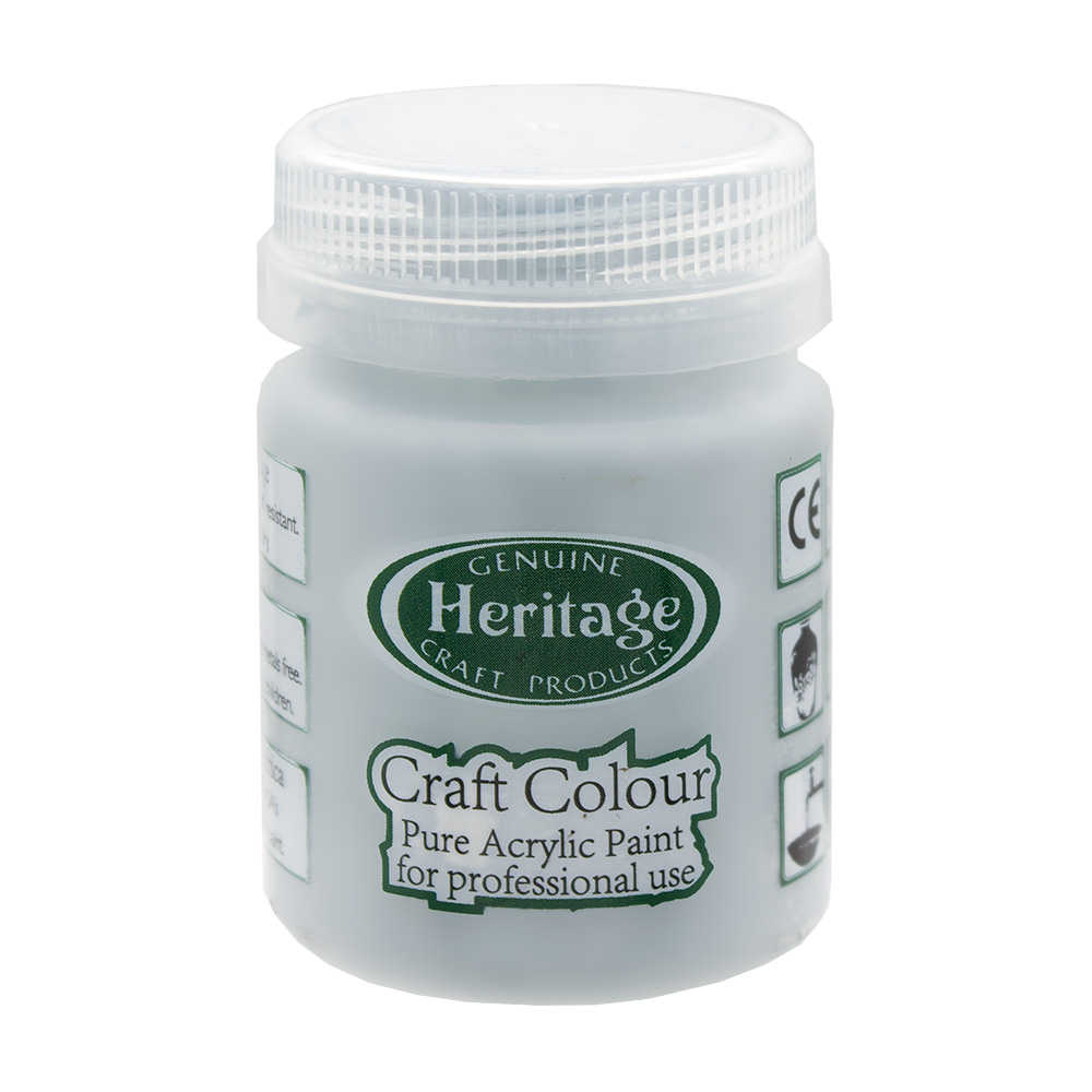 Heritage Pure Acrylic Paint – Craft Colour Range – 50ml – Cloud Grey