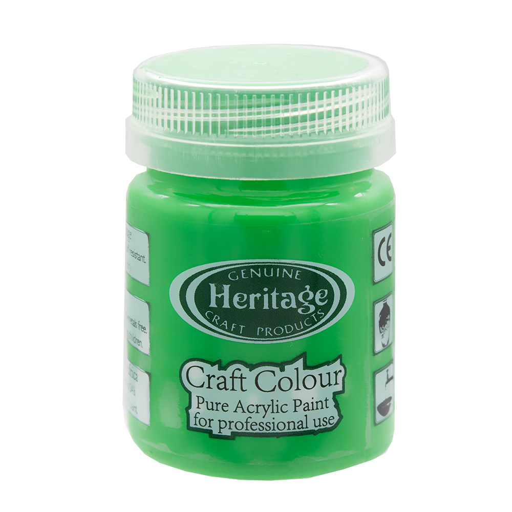 Heritage Pure Acrylic Paint – Craft Colour Range – 50ml – Green