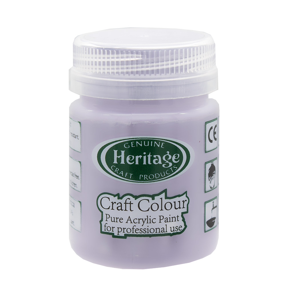 Heritage Pure Acrylic Paint – Craft Colour Range – 50ml – Lavender Blue