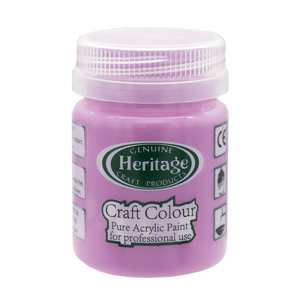 Heritage Pure Acrylic Paint – Craft Colour Range – 50ml – Ripe Plum Purple