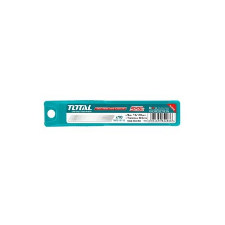 Total Tools 10 Piece 18mm Utility Knife Blades Set