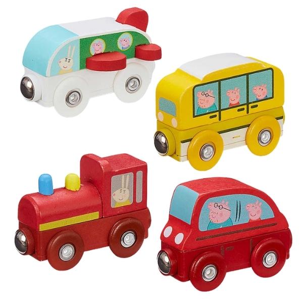 Peppa Pig – Wooden Mini Vehicles Assorted – Pack of 4