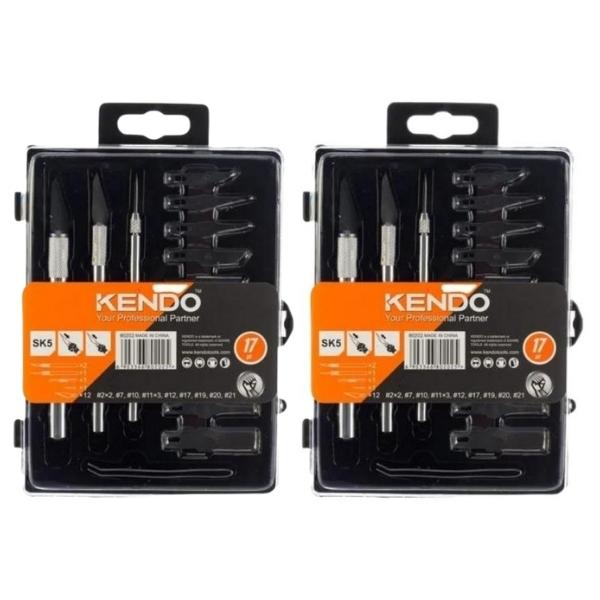Kendo – Knives and Blades Cutting Set – 17 Piece – Pack of 2