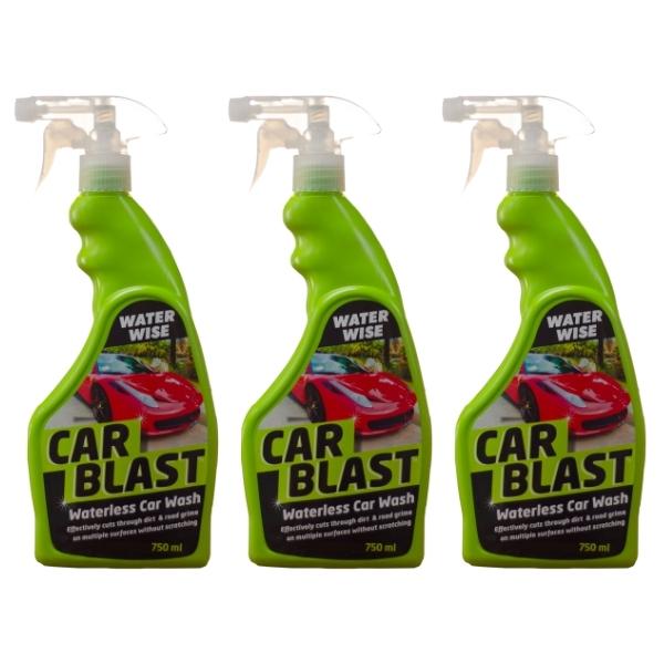 Car Blast Waterless Car Wash Solution – 750ml (Pack of 3)