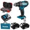 MAKITA – Cordless Impact Drill Kit DHP482RFE and 1/4 Inch Socket Set (16 Piece) MAKITA – Cordless Impact Drill Kit DHP482RFE and 1/4 Inch Socket Set (16 Piece)