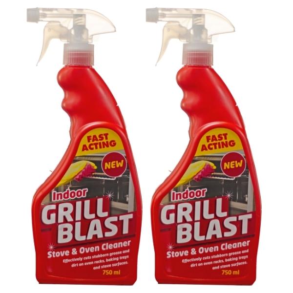 Grill Blast Fast Acting Stove & Oven Cleaner – 750ml (Pack of 2)