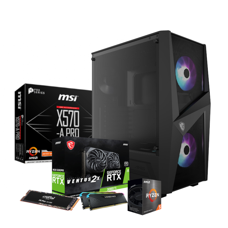 PCBuilder AMD Ryzen 5 5600X SPECIALIST Windows 11 MSI Gaming PC